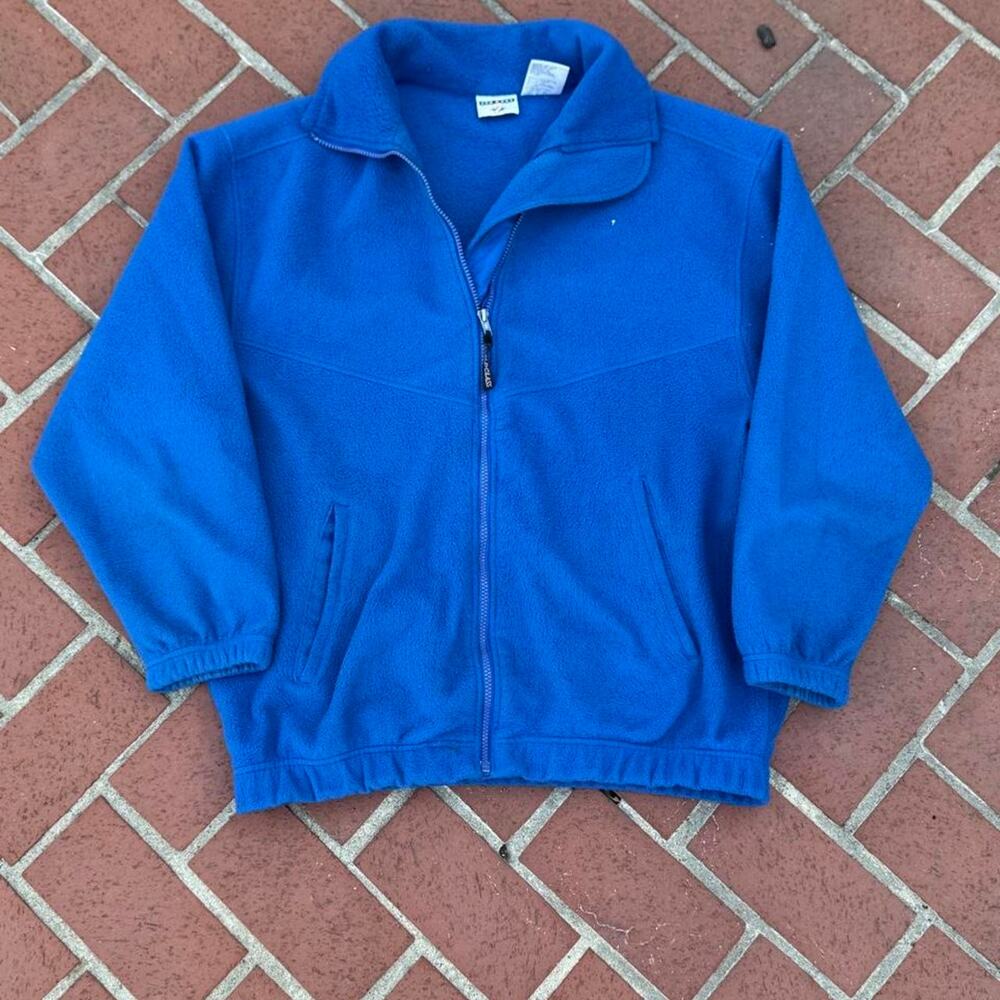 Vintage 90s fleece blue jacket jerzees